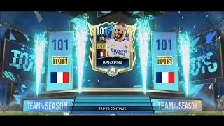 KARIM BENZEMA 101 ULTIMATE TOTS  FIFA MOBILE 22