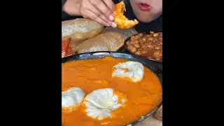 Asmr: spicy jhol momos and Samosa eating mukbang #shorts #spicyfood #firemomos #mukbang #eating 🌶 🔥