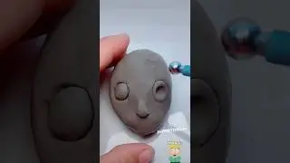 Air dry clay #sculpting #face