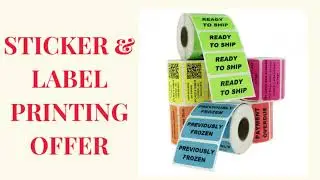 Sticker & Label Printing Offer---print Shop london