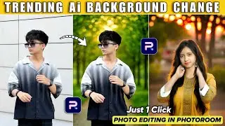 Trending Ai Background Change Photo Editing | Photoroom High Quality Photo Editing | Ai Editor App