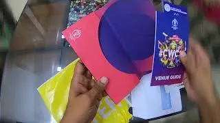 ICC Cricket World Cup 2019 Tickets Unboxing