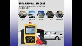 BT 360 Car Battery Load Tester Checker 12V 100-2400 CCA Automotive Bad Cell Test Tool