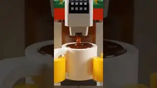 POV: A Satisfying LEGO Day in the City 🚆🍔☔ #Shorts #lego
