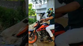DJI action 4 camera 📸 axor helmet look😱unboxing KTM Duke💥 #dji #djiaction4  #axorhelmets #bike #ktm