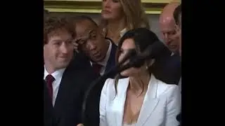 Mark Zuckerberg gets caught looking at Jeff Bezos wife ￼