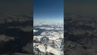 Flying over the Alps in April #mountains #thealps
