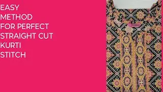 Easy method for perfect straight cut kurti.