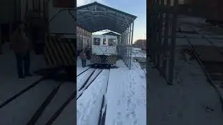 Cab ride inside the museum switcher coupling up to Dorothy in Wichita kansas! #museum #cabs￼