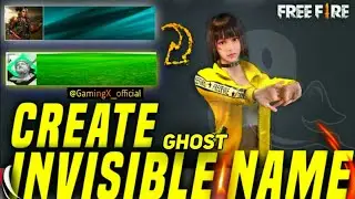 HOW TO WRITE INVISIBLE/BLANK NAME IN FREE FIRE