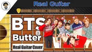 BTS - Butter | Real Guitar App Cover - By Mobile Guitaris.