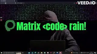 Responsive MATRIX CODE RAIN Website using HTML5  and JAVASCRIPT || Web Designing