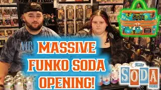 RARE SCOOBY DOO 6 PACK COOLER UNBOXING! MASSIVE FUNKO SODA FIGURES OPENING!!!