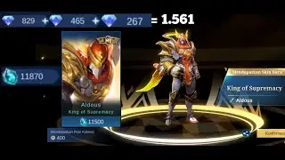 NEW SKIN ALDOUS  M1 KING OF SUPREMACY!! SKIN LANGKA DAN JARANG DI RESALE SAMA MOONTON!!