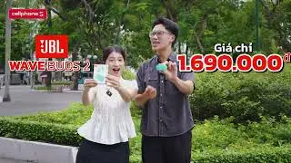 Tai nghe kh&ocirc;ng d&acirc;y JBL Wave Buds 2 - Chỉ c&oacute; tại CellphoneS
