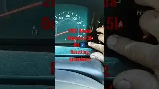 2007 Honda Odyssey 3.5l oil 🛢️ resetting procedure!
