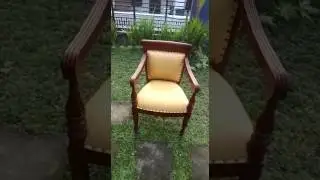 Suar dining table and chairs(3)