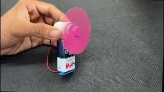  DIY Mini Fan Magic | Diy motor and 9 volt battery