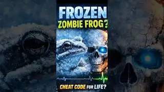 The Frozen Frog 🧊🐸 Nature&rsquo;s Real-Life ZOMBIE #shorts #explore #shortsfeed &lrm;⁨
