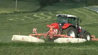 1 Schnitt Mitte Mai 2018 in der Oberpfalz Bayern Mähen mit Steyr Profi CVT 4195 CVX und Kuhn GMD 312