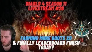 Diablo 4 Season 11  🔴 MOOORE BOOTS FARM FOR GG ASPECT XD 🔴  FINALLY Tower TODAY?? [ENG / GER]