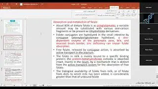 Master Student Seminar on Folic Acid Al Azhar University-Gaza