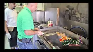 Preparing Pollo Loco at Javier's Mexican Grill in Chipley, Florida