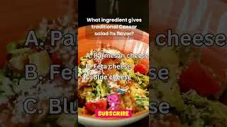 Unlocking the Secret Flavor of Traditional Caesar Salad 🥗 | Trivia Quiz #trending #youtubeshorts