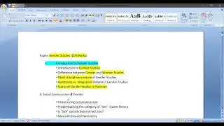 Lec1- Gender Studies Complete Course | Outline, Analysis & Scope of Gender Studies|Hindi/Urdu