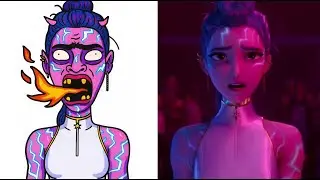 Huntrix What It Sounds Like - KPop Demon Hunters Drawing Memes