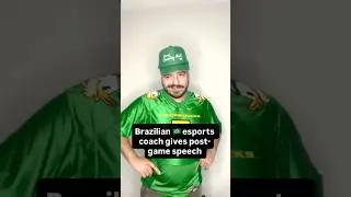 Brazilian 🇧🇷 eSports coach gives post-game Speech