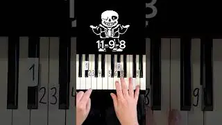 Megalovania Piano Tutorial #shorts