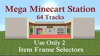 Minecraft Showcase : Mega 64 Minecart Station 