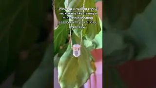 Wearing a healing crystal necklace is like having a mini crystal healing session with you all day, e
