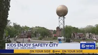 Kids enjoy Knoxville's Safety City with Knox County Schools on break