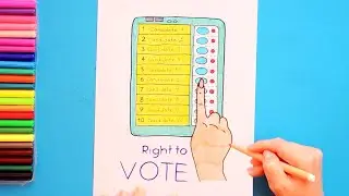 How to draw an electronic voting machine (EVM)