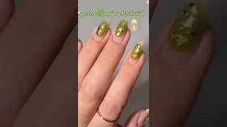 green nail art tutorial #shortsfeed #shorts #trending #aesthetic #nails #nailart @Fitbeautyreal