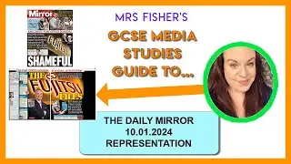 GCSE Media - The Daily Mirror 10.01.24 - Representation