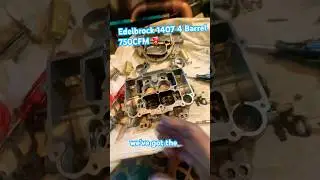 Edelbrock 1407 4 Barrel 750 CFM Pilot And Main Jet Cleaning 🧼 #edelbrock #carburetor #cleaning