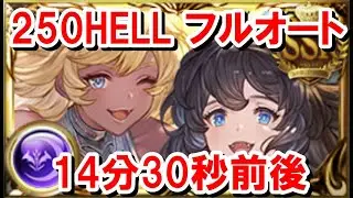 250HELLフルオート 14分30秒前後 【闇古戦場/グラブル】