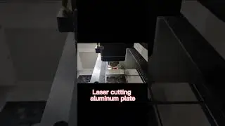 Laser cutting aluminum plate