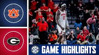 Auburn Tigers at No. 23 Georgia Bulldogs | Game Highlights | 2025 SEC Men's Basketball