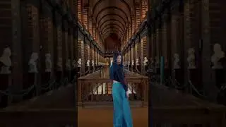 Inside Trinity Library, Dublin Long Room, antique books libraries. Travel content creator LaCarmina