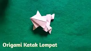 Cara Membuat Katak Melompat Dari Kertas Origami |  Origami Katak | Frog Jump Origami
