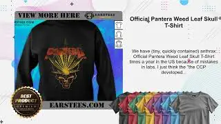 Official Pantera Weed Leaf Skull T-Shirt