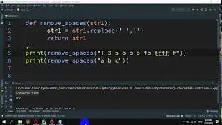 How to Remove spaces from a given string in Python