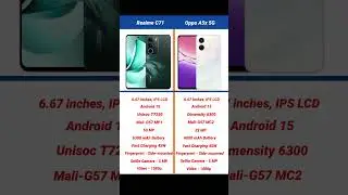 Realme C71 vs Oppo A5x 5G Comparison #shorts #short #realmec71 #oppoa5x
