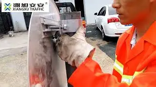 How to Install Aluminum Traffic Sign Board on the Post, Traffic Sign #roadsigns #trafficsign