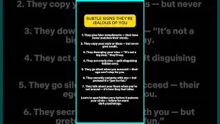 7 Subtle Signs They&rsquo;re Jealous of You (But Pretend Not to Be)...