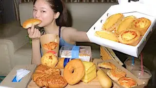Craving Desserts? Watch Me Eat Puff Pastry Compilation|Satisfying|Bread&Cake, Cheese&Cream|Mukbang